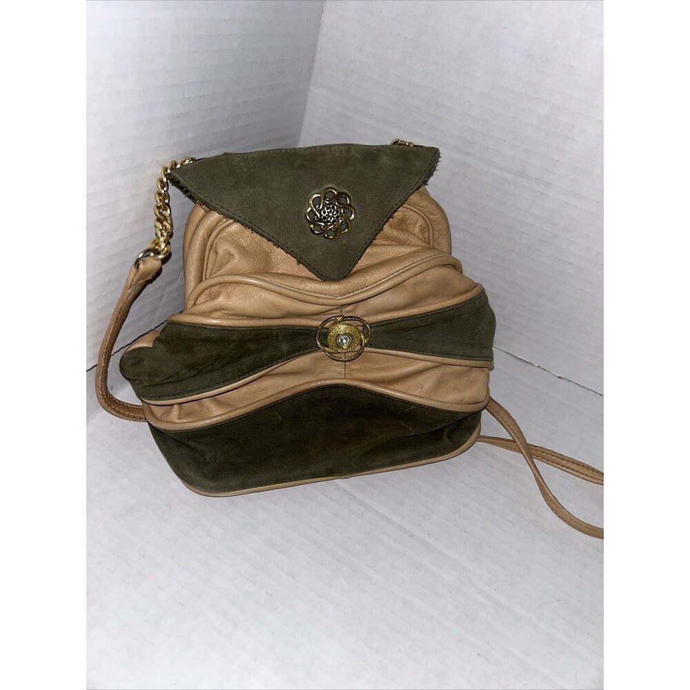 Vintage leather frame bag